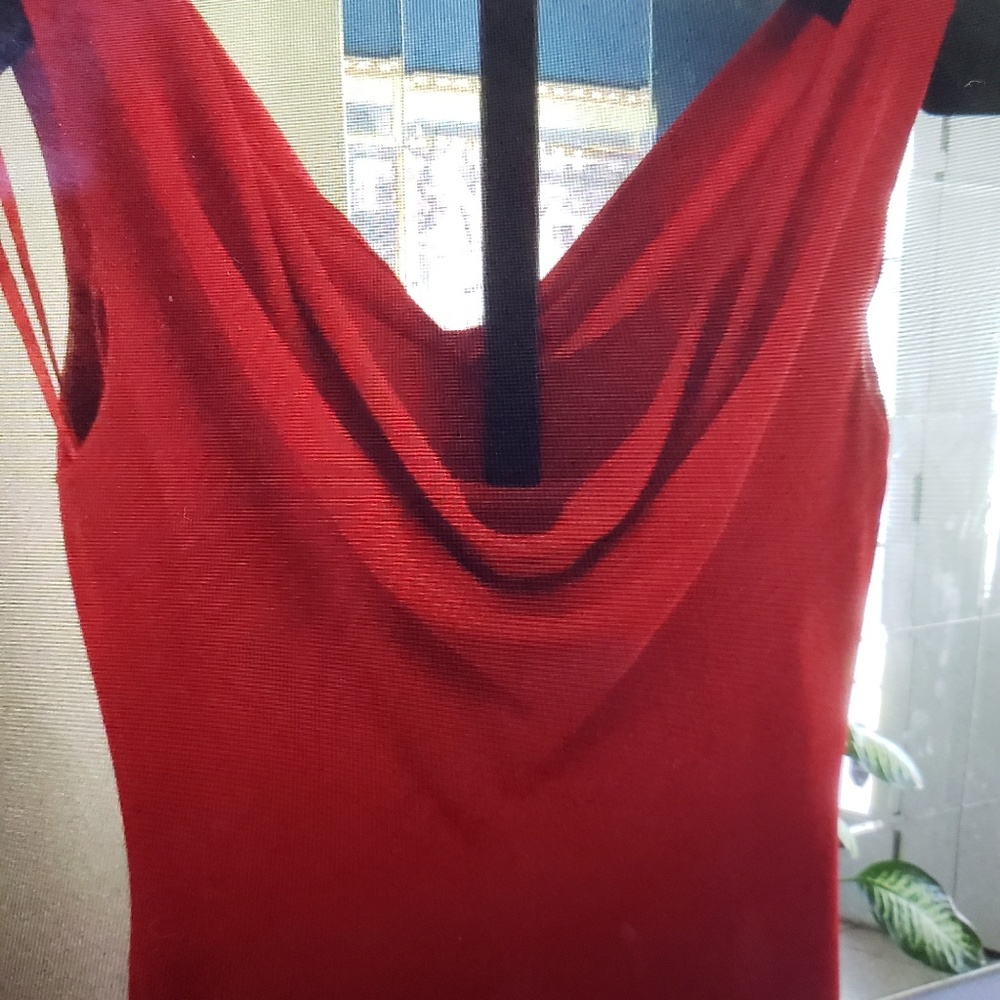 Red hot silky dressy dress
